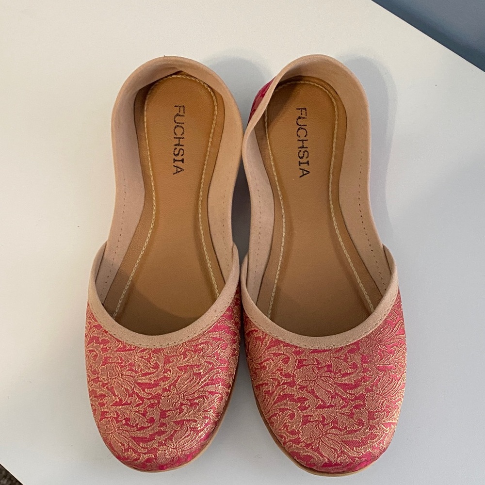 Artisan, Fair-trade, Handmade Pink Women's Flats